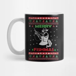 Merry Fishmas || Ugly Christmas Sweater Mug